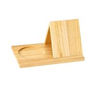 Triangle Book Holder Sturdy Simple Designing Book Stand for Coffee Writers Desk Wood Color