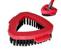 Triangle Brush Head - Scrub Mop Brush Head Replacement | Floor Scrubber Triangle Brush Head | Thick Bristles Spin Mop Replace Head For Kitchen Floors, Sinks, Bathtubs, Bathroom Tiles, Shower Tiles