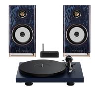 Triangle Capella Speakers and Pro-Ject Debut Evo 2 Turntable Hi-Fi Bundle Astral Blue