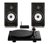 Triangle Capella Speakers and Pro-Ject Debut Evo 2 Turntable Hi-Fi Bundle Black Star