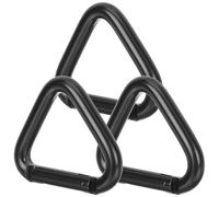 Triangle Carabiner Heavy Duty: 3pcs Triangle Keyring Hiking Carabiner Spring Clip Hook Grappling Hook Large Keychain Large Aluminum Alloy Travel Fishing Outdoor