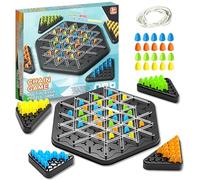 Triangle Chain Game, Teaser Strategy Puzzle Toys, Family Interactive Chess Board Games for 2 to 4 Players, Triggle Board Game, Above Boys Girls Christmas Birthday Gifts