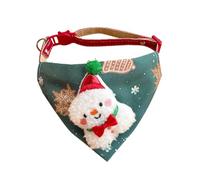 Triangle Christmas Dog Bandana, Adjustable Xmas Tree Pattern Neckwear with Hanging Ring, Festive Pet Bandana for Cats Dogs Christmas Party Photos