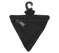 Triangle Coin Purse Multipurpose Portable Lightweight Nylon Thickened Wear Triangle Wrist Bag for Outdoor Black