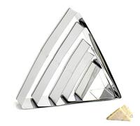 Triangle Cookie Cutter Set Scone Cutters Assorted Sizes Stainless Steel 5 Pcs Geometric Baking Pastry Cookie Cutters Molding for Fondant Donut Baking DIY Cake