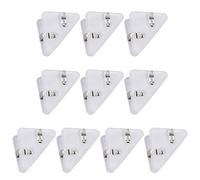 Triangle Corner Clips, 10 Pcs Paper Clip Multifunctional Plastic Binder Clips Page Holder for Office School Tools