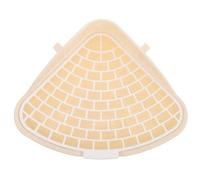 Triangle Corner Pet Potty Tray for Small Animals White Plastic | Space-saving Design, Splash-proof Edge, Bathroom and Office Use, Suitable for Ferret and Other Small Pets