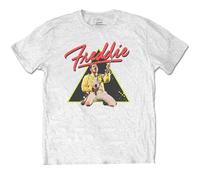 Triangle Cotton T-Shirt Freddie Mercury White M
