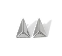 Triangle Dangle Earrings Stainless Steel Minimalist Stud Earrings Geometric Thick Chunky Statement Earrings Elegant Ear Jewelry for Women, Adjustable, Stainless Steel, No Gemstone