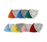 Triangle Diamond Dry Polishing For Pads, 90mm for Effective Sanding of For Granite, Marble, Concrete Stones (400 grit)