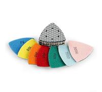 Triangle Diamond Dry Polishing For Pads, 90mm for Effective Sanding of For Granite, Marble, Concrete Stones (800 grit)