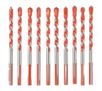 Triangle Drill Bits Set 6mm Multifunctional Hand Tool for Metal Wood Glass Ceramic Tile Stainless Steel 10 Pack Electric Drill Compatible