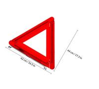 Triangle Emergency Warning Sign Foldable Tripod Road Flasher for Cars | Reflective ABS Build, 3 X Aa Batteries, Roadside Visibility, Trunk Storage, Highway Shoulder Use