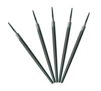 Triangle File Set 5-Piece 8-Inch Industrial Steel Hand File for Fine Cutting, Deburring Wood and Metal Workshop Tools