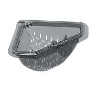 Triangle Filter Basket with Magnet for Sink Corners to Assist in Routine Straining of Cooked and Raw Foods