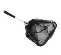 Triangle Fishing Net, Floating Fishing Net Aluminum Alloy Triangle Mini Folding Dip Net Foldable Landing Net with Non Slip Elastomer Handle for Steelhead Salmon Fly Kayak Catfish