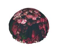 Triangle Flower Multi-Scene And Multi-Purpose Shower Spa Double-Layer Waterproof Shower Cap And Cooking Cap, Suitable For Adults, Children And Men And Women.