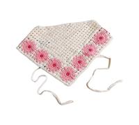 Triangle Flower Pattern Crochet Turban Hot Girl Hair Scarf Knitted Headband for Women Fashion Hair Accessory