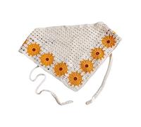 Triangle Flower Pattern Crochet Turban Hot Girl Hair Scarf Knitted Headband For Women Fashion Hair Accessory
