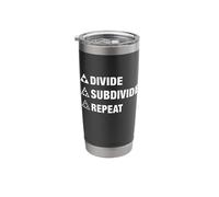 Triangle Fractal Geometry Divide Subdivide Repeat Stainless Steel Insulated Tumbler