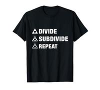 Triangle Fractal Geometry Divide Subdivide Repeat T-Shirt