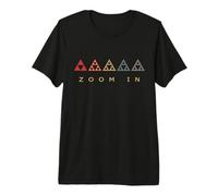 Triangle Fractal Geometry Math Retro Premium T-Shirt