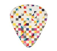 Triangle Geometric Print 12 Pcs Guitar Picks Fit Lovers 3 Different Thickness 0.46 0.71 0.96mm