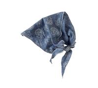 Triangle Hair Scarf Floral Triangle Scarf Head Wrap Cotton Linen Scarf Thin Breathable Spring Summer Bandana For Women(Color 01)