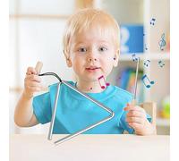 Triangle Hand Percussion | Steel Music Hand Instrument | Portable Percussion Triangle Instrument for Morning Parent-Child Education