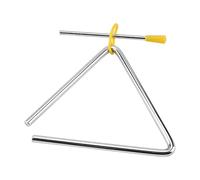 Triangle Instrument - Rhythm Steel Triangles | Percussion Triangle Beaters | Metal Rhythm Hand Triangles Beaters | Music Enlightenment Tool with Firing Pin for Dinner Bell, Classroom Music