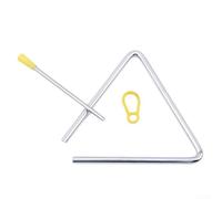 Triangle Iron Mallets Set for Percussion Instruments with Holder, Made to Assist For Beginners in Developing Percussion Skills and Rhythm (L)