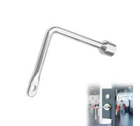 Triangle Key 1PCS Gas Meter Box Key Practical Gas Meter Key L-Type Utility Key for Elevator Door Fireplace Chimney Gas Meter Cabinet
