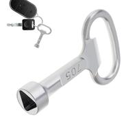 Triangle Key Wrench - Plumber Key Electric Cabinet Key | Wrench Spanner | Hand Wrench | Multi-purpose Tool Alloy Utility For Elevator Door Tap Water Valve Lev Door