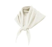 Triangle Knit Scarf Fall Winter Warm Shawl Multi-Color Neck Warmer Skin-Friendly Head Wrap Neckerchief for Women Girls (White,One Size)