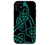 Triangle Knot With Doubled Threads Aqua Case for iPhone 11