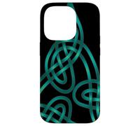 Triangle Knot With Doubled Threads Aqua Case for iPhone 14 Pro