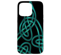 Triangle Knot With Doubled Threads Aqua Case for iPhone 15 Pro Max
