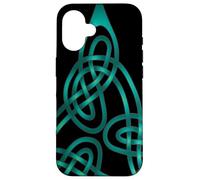 Triangle Knot With Doubled Threads Aqua Case for iPhone 16