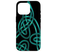 Triangle Knot With Doubled Threads Aqua Case for iPhone 16 Pro