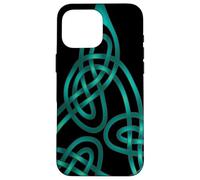 Triangle Knot With Doubled Threads Aqua Case for iPhone 16 Pro Max