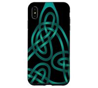 Triangle Knot With Doubled Threads Aqua Case for iPhone XS Max