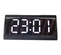 Triangle LED Alarm Clock with Temperature Display Snooze(White) | Clear LED numbers, temperature in C/F, snooze button, modern triangle shape, bedroom desk use