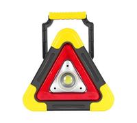 Triangle Lights - Solar Powered 2 in 1 Roadside Beacon, 4 Modes LED Safety Triangle, Waterproof Magnetic Work Light, ABS Construction | Portable Vehicle Accident Repair Warning Lamp