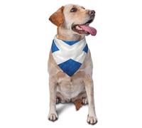 Triangle Lightweight Dog Bandanas, Scottish Flag Dog Bandanas for Large Medium Small Dogs and Cats