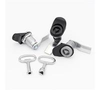 Triangle Lock Screw Type Telescopic Rotary Tongue Type Compression Distribution Box Cabinet Door Garbage Zinc Alloy 1Pcs(Grey Zinc)