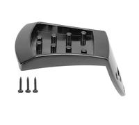 Triangle Mandolin Tailpiece, Black Metal Replacement, 8 String Arched Top with Screws - Enhanced Sustain, Durable Aluminum Alloy, Easy Installation