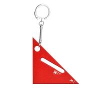 Triangle Measuring Tool, Woodworking Ruler - Small Mini Measuring Tool,Portable Tool with Keychain, 90/45 Degree Metal Ruler Protractor D