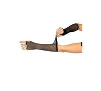 Triangle Mesh Fingerless Gloves Women Leg Avenue Noir TU