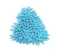 Triangle Mop Head Replacement, Rotating Microfiber Cleaning Pads for High Reach Wall Ceiling Window Corner Duster, Washable Reusable Refills with(Blue)