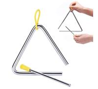 Triangle musical instrument, children's musical instruments, triangle percussion, music triangle instrument, musical triangle instrument with beater, triangle instrument for school children and